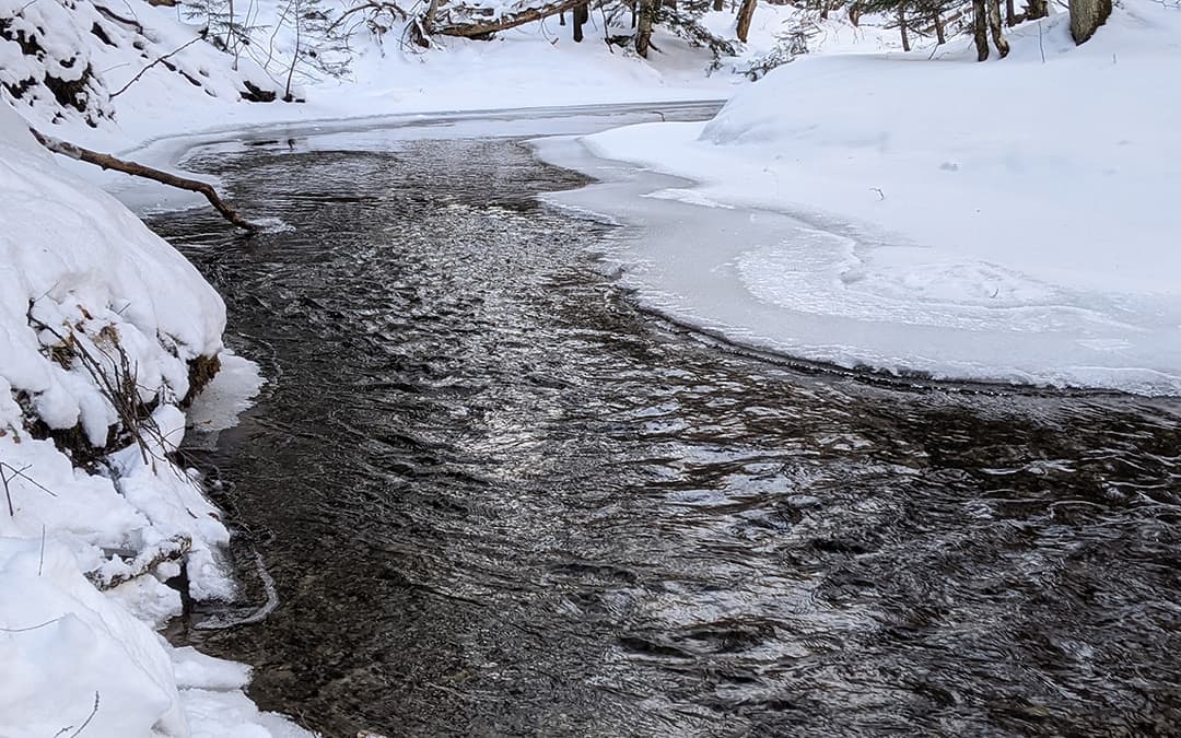Eben Ice Caves Water Crossing