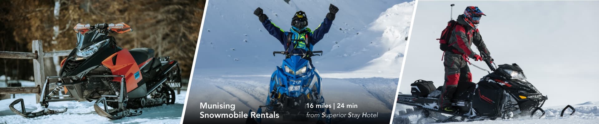 Snowmobiling in Marquette